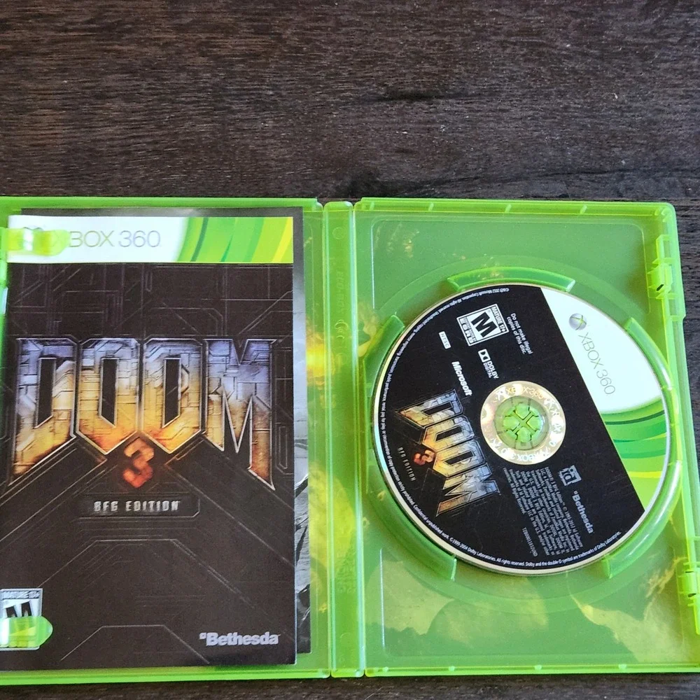Doom 3 BFG Edition Xbox 360 Game Complete with Case‎ and Manual